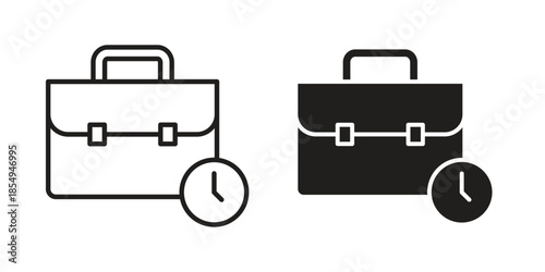 Work experience icons or logo design isolated sign symbol vector illustration - high quality line style vector