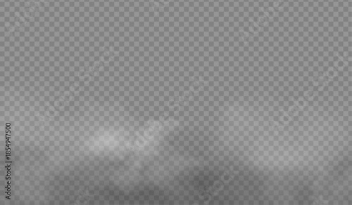 Realistic Ground Fog Overlay with Soft Diffusion PNG overlay
