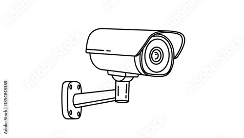 security camera isolated on white