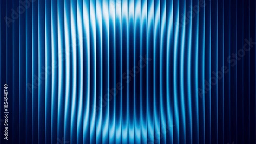 Futuristic neon waves in fractal glass texture forming circular light flow. Smooth rotating light ring creates futuristic mood with luminous blue gradient flow through fractal glass. Seamless loop. 4K