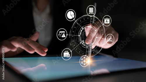 Wallpaper Mural Data analytics and big data strategy for real-time analytics, predictive data modeling, business intelligence analytics, and data-driven decision-making in modern digital businesses. Entice Torontodigital.ca