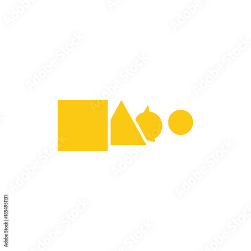 Abstract logo inspiration featuring geometric shapes in a modern design concept