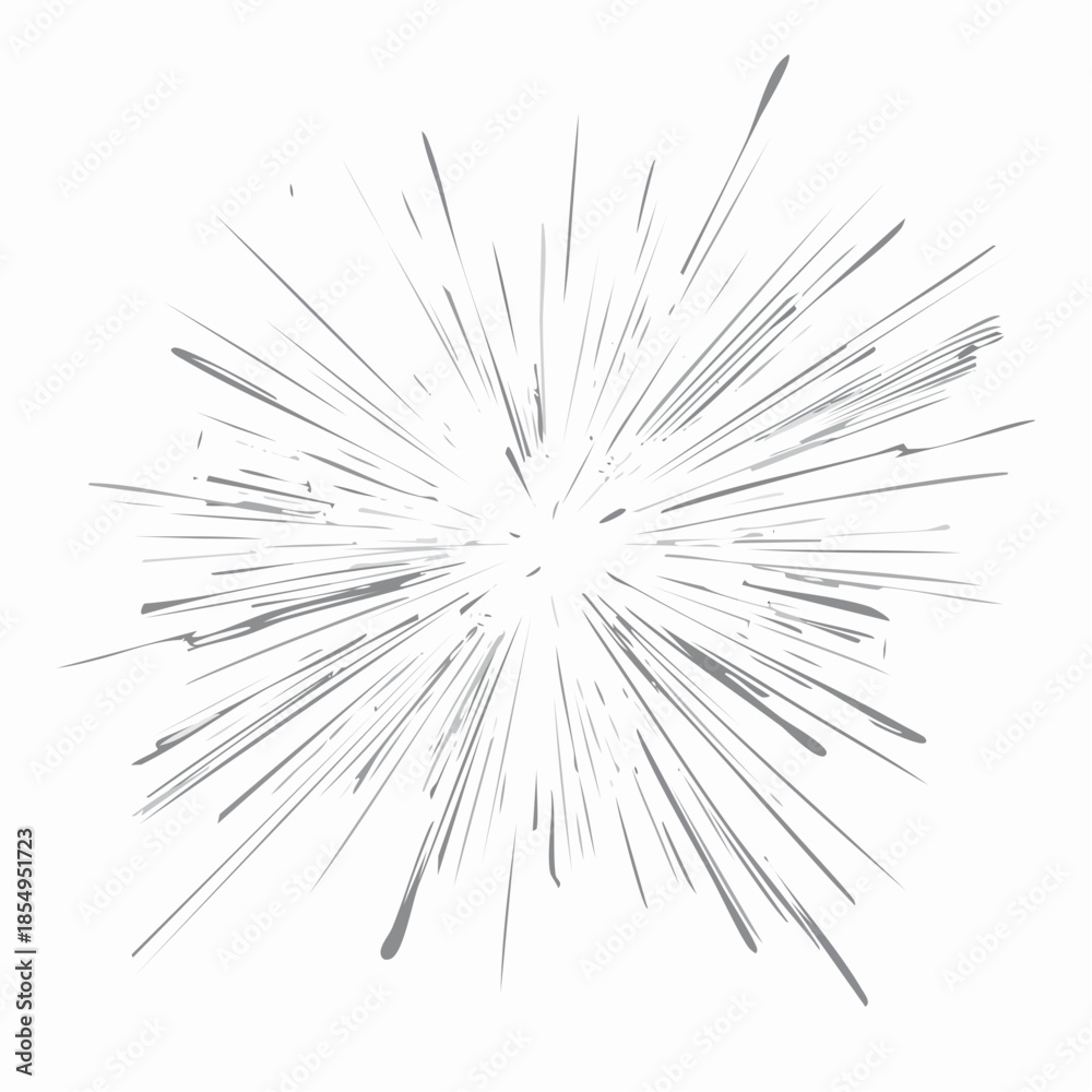 Fototapeta premium Abstract radial burst of lines emanating from a central point, creating a dynamic and energetic visual effect.