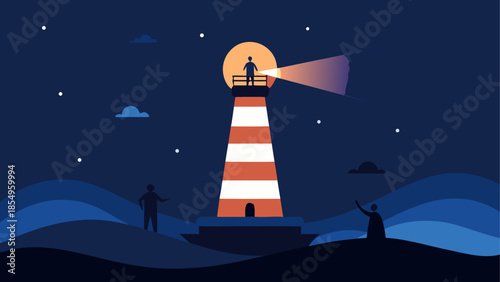 Guiding light over waves