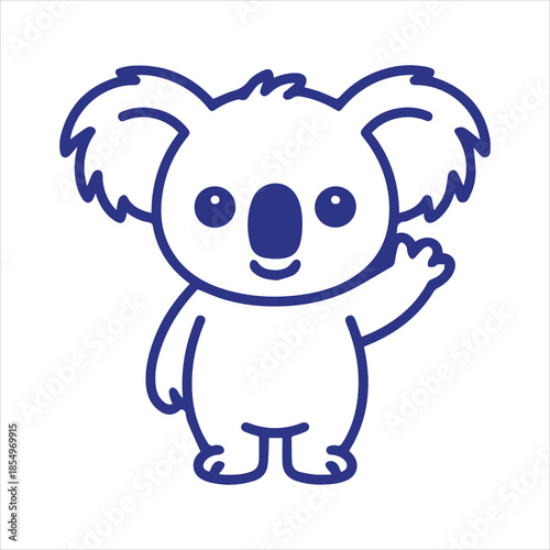 Cute Koala Cartoon Character