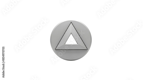Free Download White triangle shape on an oval background - GFXLoad