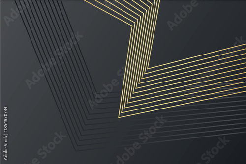 Abstract background with a luxurious golden striped pattern. Premium vector concept for cover, poster, brochure, and certificate. Vector illustration vol. 3