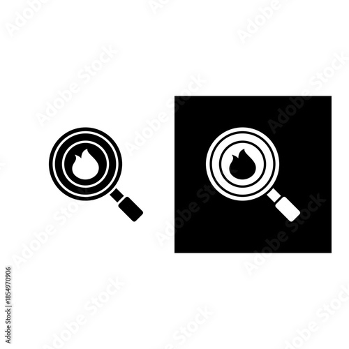 Disaster icon black and white filled.