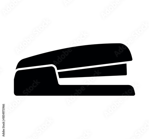 Stapler icon silhouette vector illustration for office supplies design