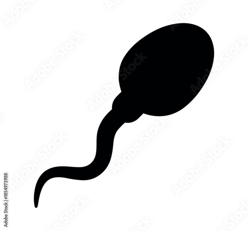 Sperm cell icon vector illustration for biology and reproductive health
