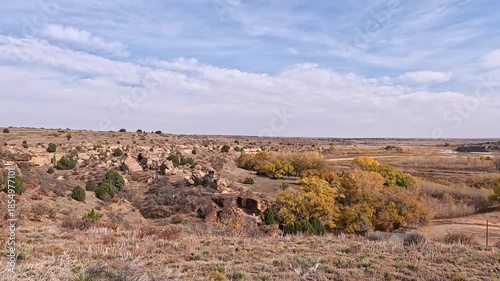 The park is surrounded by picturesque shortgrass prairie.