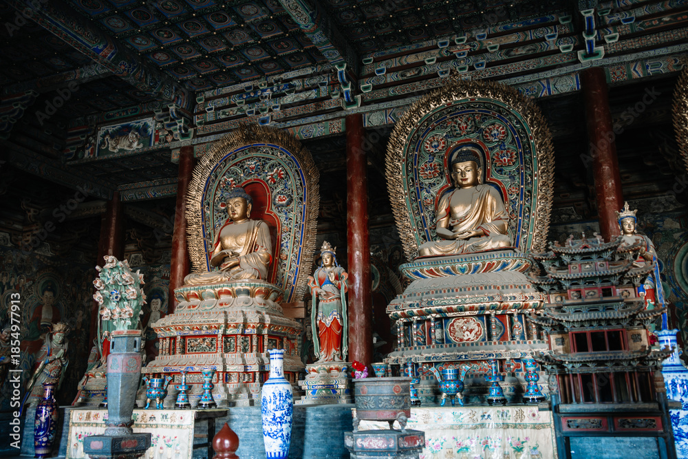 Fototapeta premium High-definition Images of Huayan Temple in Datong Ancient City, Datong, Shanxi Province, China 