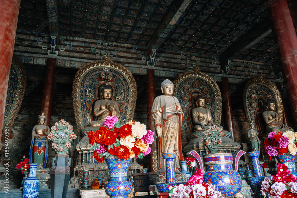 Fototapeta premium High-definition Images of Huayan Temple in Datong Ancient City, Datong, Shanxi Province, China 