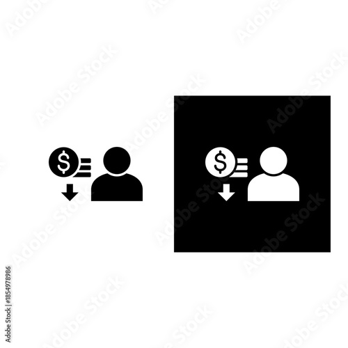 Overhead icon black and white filled.