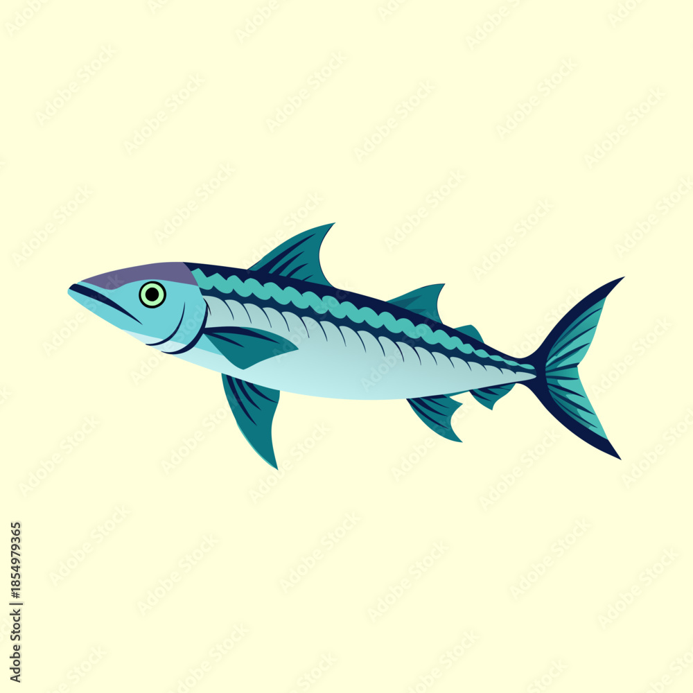 Naklejka premium vector illustration of a tarpon