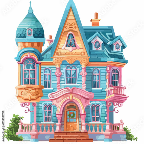roof, architecture, vector, building, house, home, village, cute, cottage, window, illustration, design, simple, cartoon, exterior, city, estate, cozy, sweet, doll, toy, door, small, property, childre