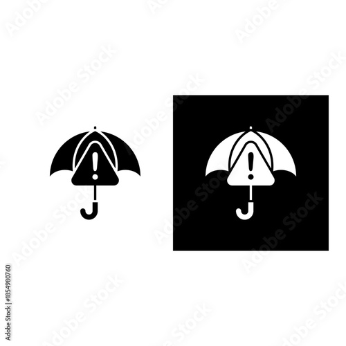 Mitigation icon black and white filled.