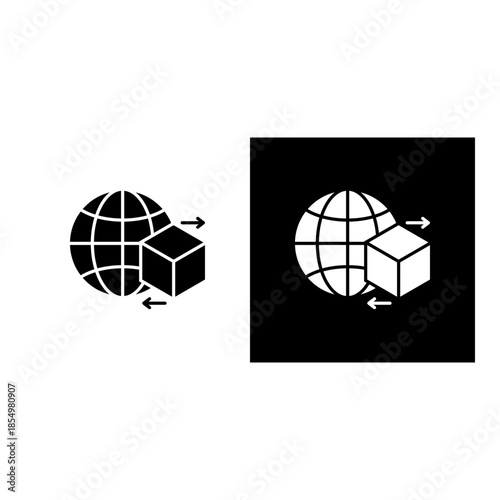 Trades icon black and white filled.