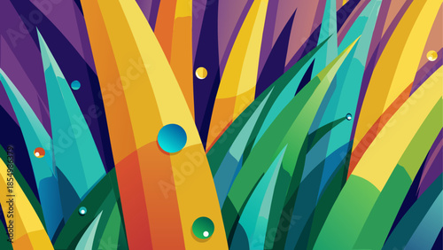 Abstract geometric landscape