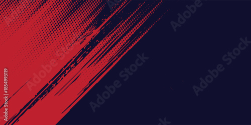 Diagonal Vintage Rough Red Grunge Texture Design Background. Grunge halftone dots vector texture background. modern red vector eps10