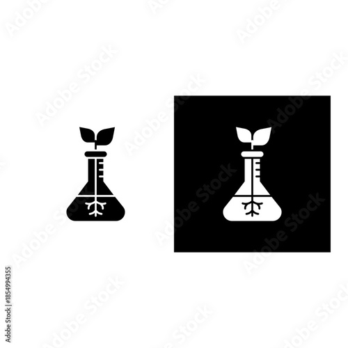 Gmo icon black and white filled.