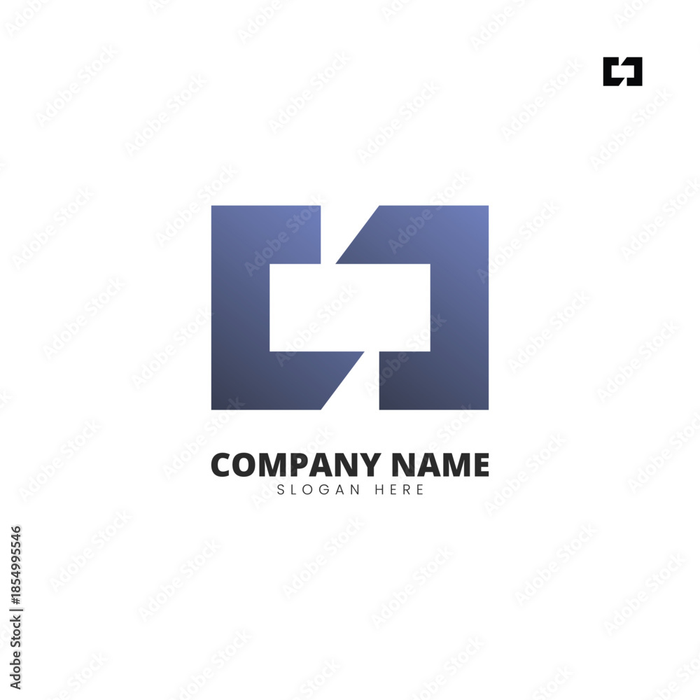 Fototapeta premium Minimalist bold logo