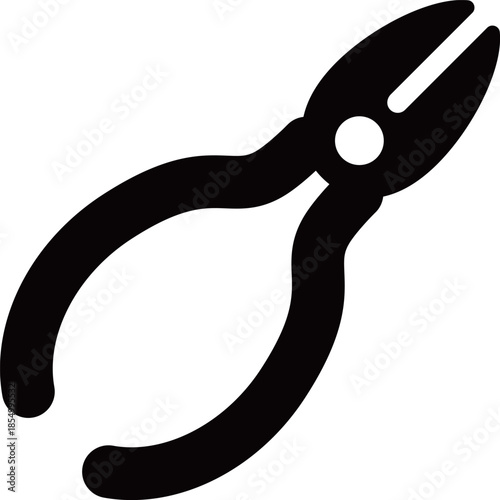 ペンチのアイコン　モノトーン