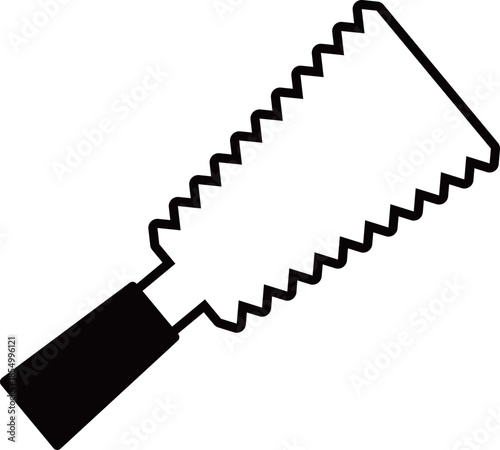 ノコギリのアイコン　モノトーン