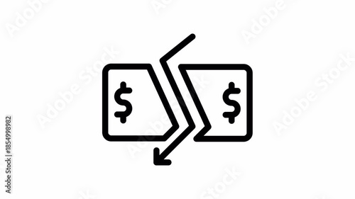 inflation animated icon - Motion Graphic Elements for Business ,Presentations and Design