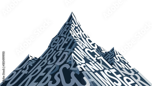 Abstract Mountain Illustration A Creative Representation of Ideas and Concepts