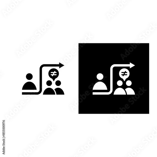 Avoid icon black and white filled.