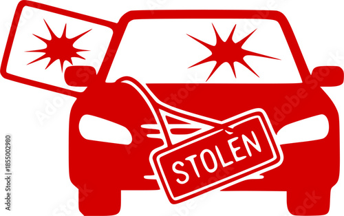 car thief robber icon sign
