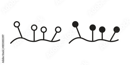 Acupuncture icons for web developers and designers,