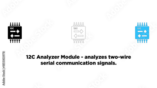 I2c analyzer module for analyzing two-wire serial communication signals