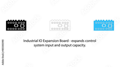 Industrial io expansion board concept illustration