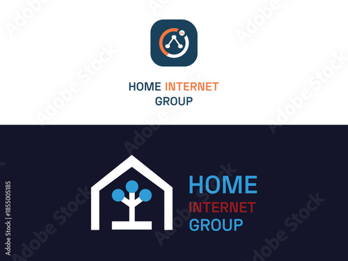 Professional Internet Provider Logo | Home Networking Brand Identity.