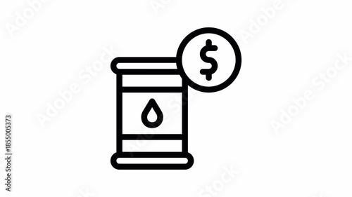 oil price animated icon - Motion Graphic Elements for Business ,Presentations and Design