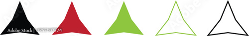 Abstract Triangle Arrow Icons Set