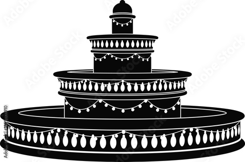 in tuxedo leaning on cane, distinguished old man, vintage style illustration, sophisticated senior, formal wear, black and white vector graphic