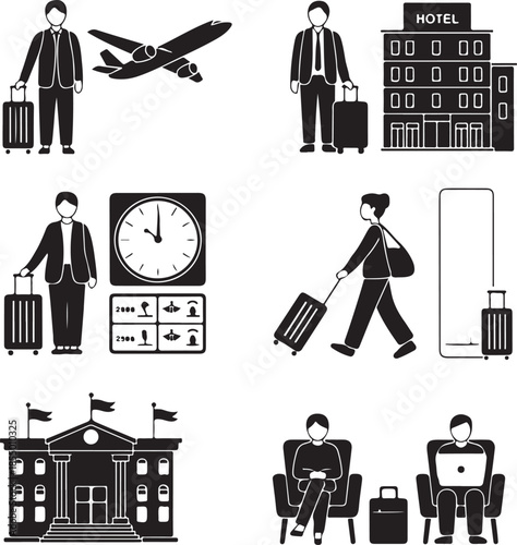 Business Trip Businessman Travel Meeting