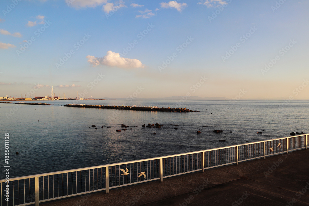 Obraz premium 海辺の夕景