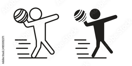 Dodgeball icons for web developers and designers,