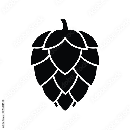 A hop silhouette vector illustration