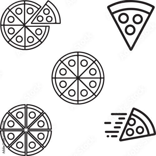 National Pizza Day vector design icon symbol