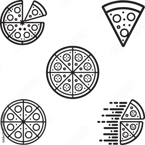 National Pizza Day vector design icon symbol