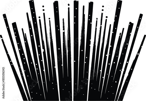 Abstract radiant color trails and fading lines vector graphic for dynamic design