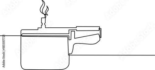 Steaming pressure cooker Vector