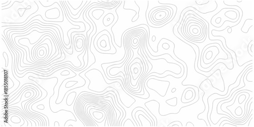 Abstract minimal pattern discovery vector topo map. creative discovery White wave grid stripe line map topography. vector location geographic contour mounted map background.