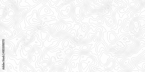 Abstract minimal pattern discovery vector topo map. creative discovery White wave grid stripe line map topography. vector location geographic contour mounted map background.