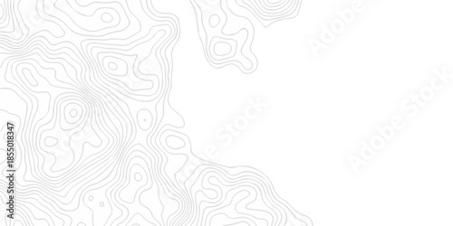 Modern location discovery vector topo map design White background with topographic world grid wave Topographic map geographic line texture.